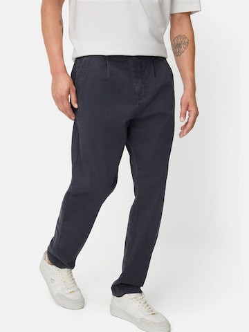 CAMEL ACTIVE - Loosefit Pantalón plisado en azul: frente