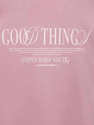 Tricou 'GOOD' de la MANGO TEEN pe roz