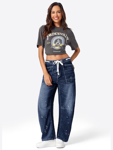 Imily Bela Loosefit Farmer - kék