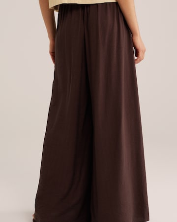 WE Fashion Wide Leg Hose in Braun