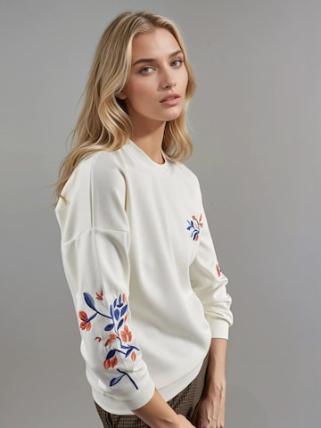 Sweat-shirt Hiccup en blanc