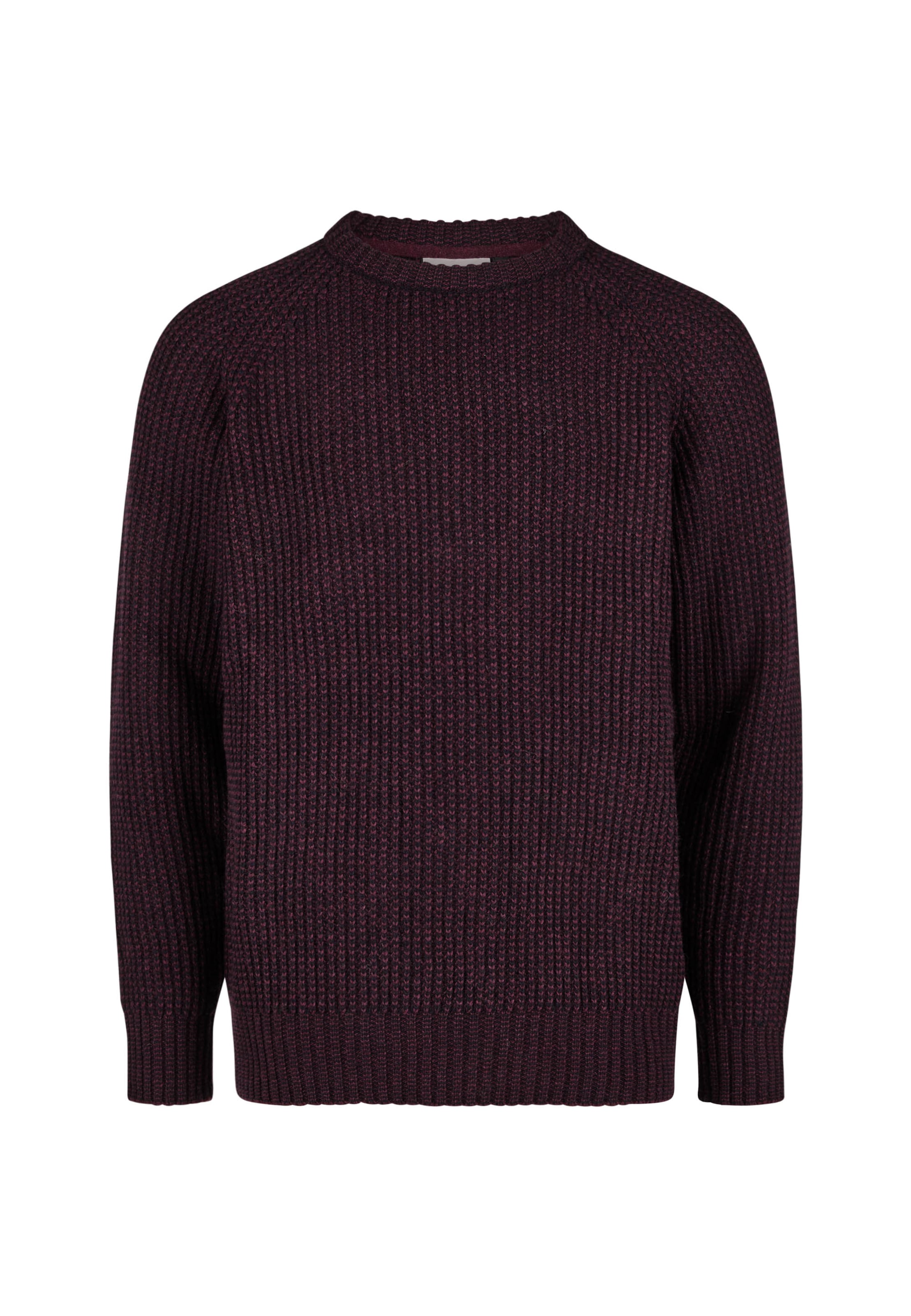 Cleptomanicx Pullover 'Big Ben' in Rot: Vorderseite