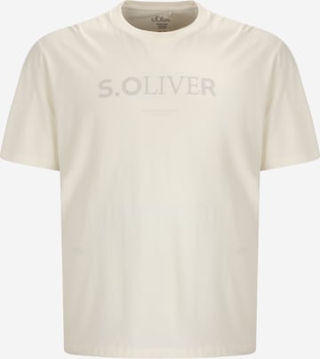 s.Oliver Men Big Sizes T-Shirt in Beige: predná strana