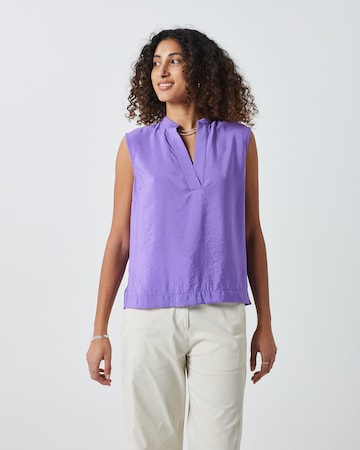 minimum - Blusa 'Bolino' em roxo: frente