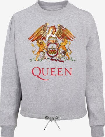 F4NT4STIC Sweatshirt 'Queen Classic Crest' in Grau: predná strana