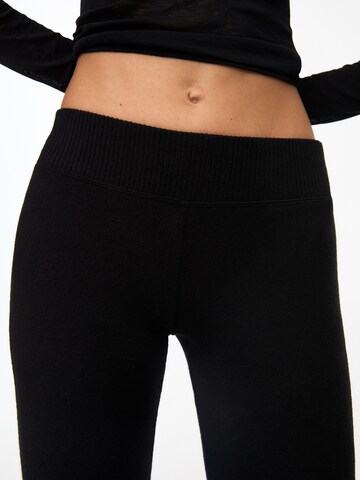 Pull&Bear Flared Trousers in Black