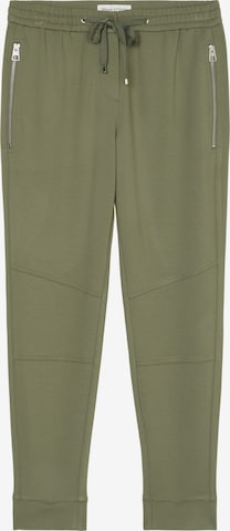 Marc O'Polo Tapered Bukser 'Lontta' i grøn: forside