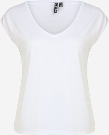 T-shirt 'Kamala' Pieces Petite en blanc : devant