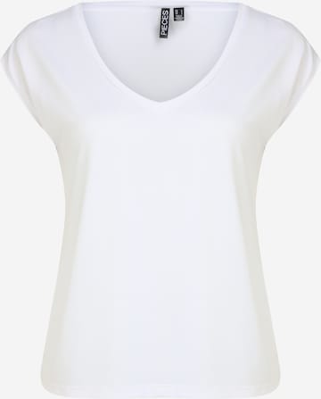 Pieces Petite Тениска 'Kamala' в бяло: отпред