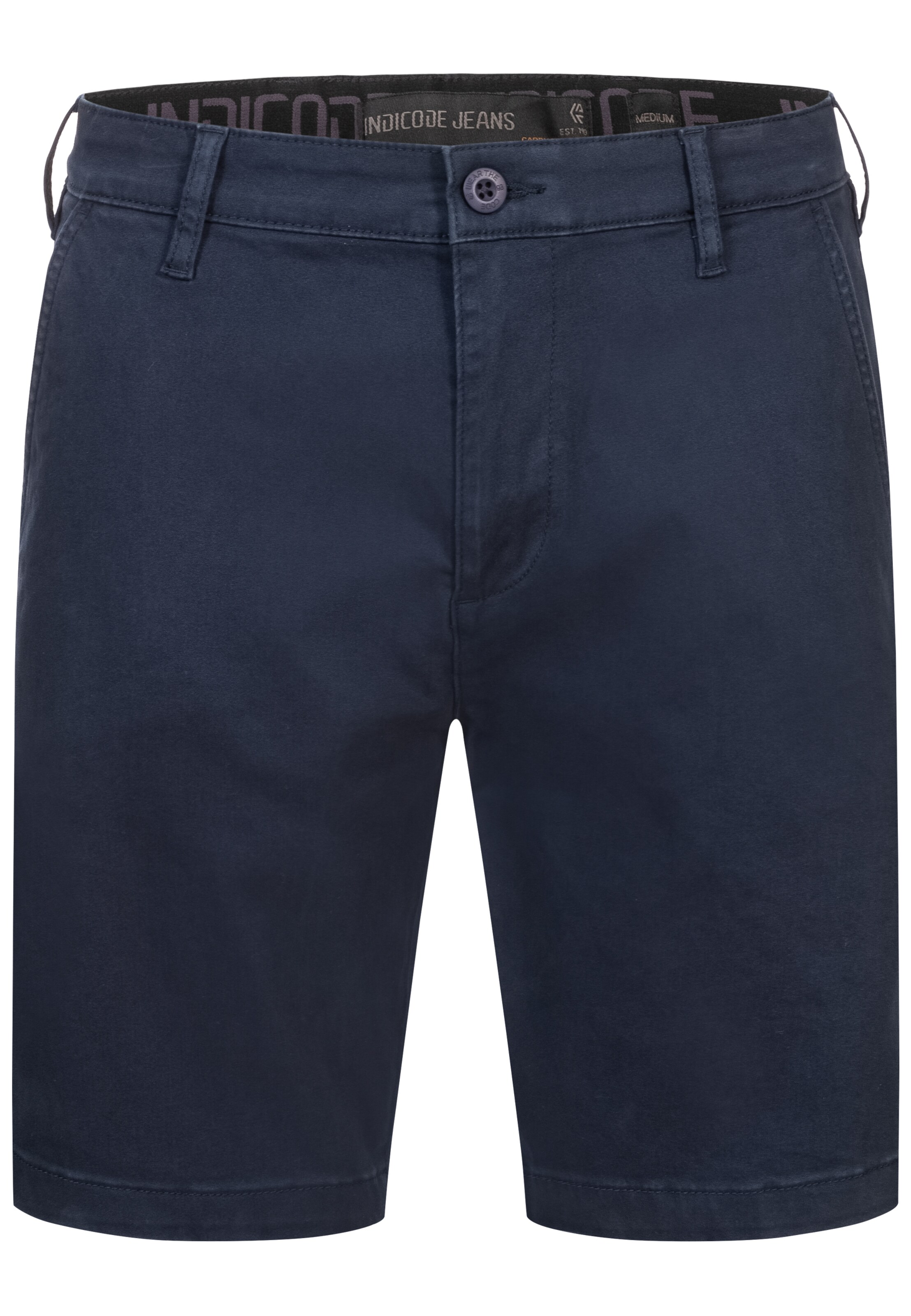INDICODE JEANS Regular Shorts 'Seven' in Blau: Vorderseite