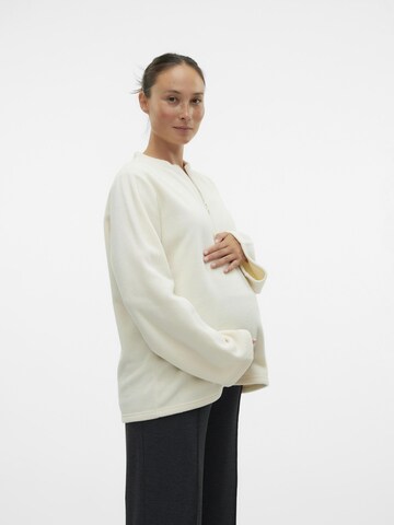MAMALICIOUS Sweater 'MLCHARLOT' in Beige: front