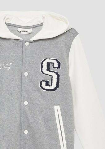 s.Oliver Zip-Up Hoodie in Grey