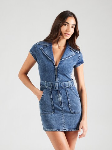 MYLAVIE by Sarah Harrison Dress in Blue: front