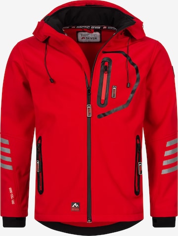 Veste fonctionnelle Arctic Seven en rouge : devant