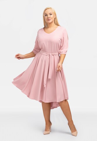 Robe de cocktail ' OLIWIA ' Karko en rose