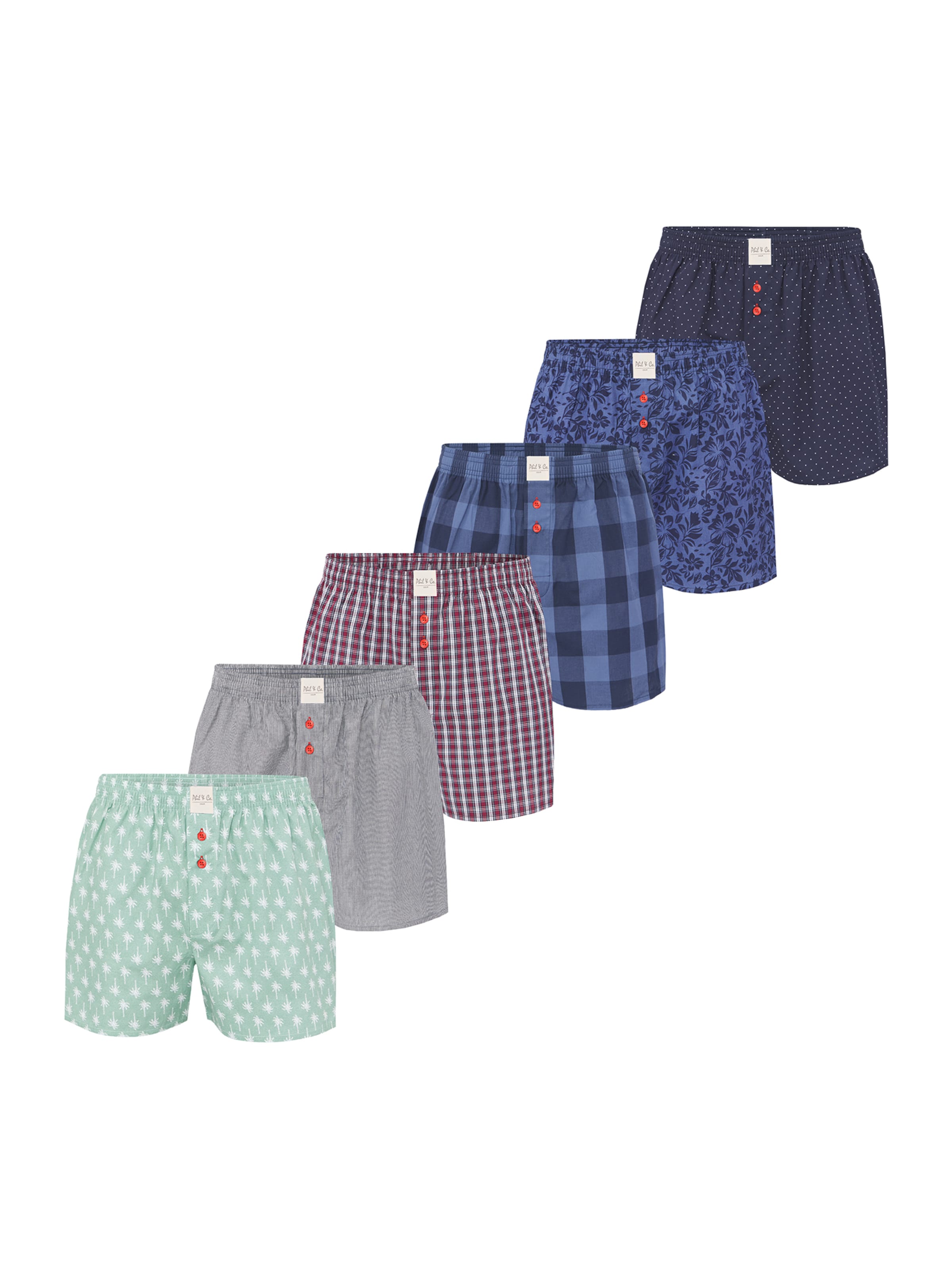 Phil & Co. Berlin Boxer shorts 'All Styles' in Blue: front