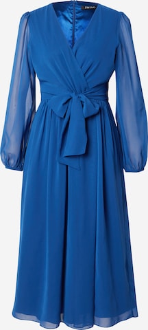 Robe de cocktail SWING en bleu : devant