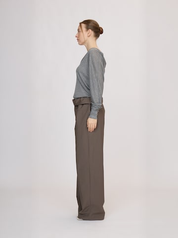 Résumé - regular Pantalón ' OliRS ' en marrón: lado