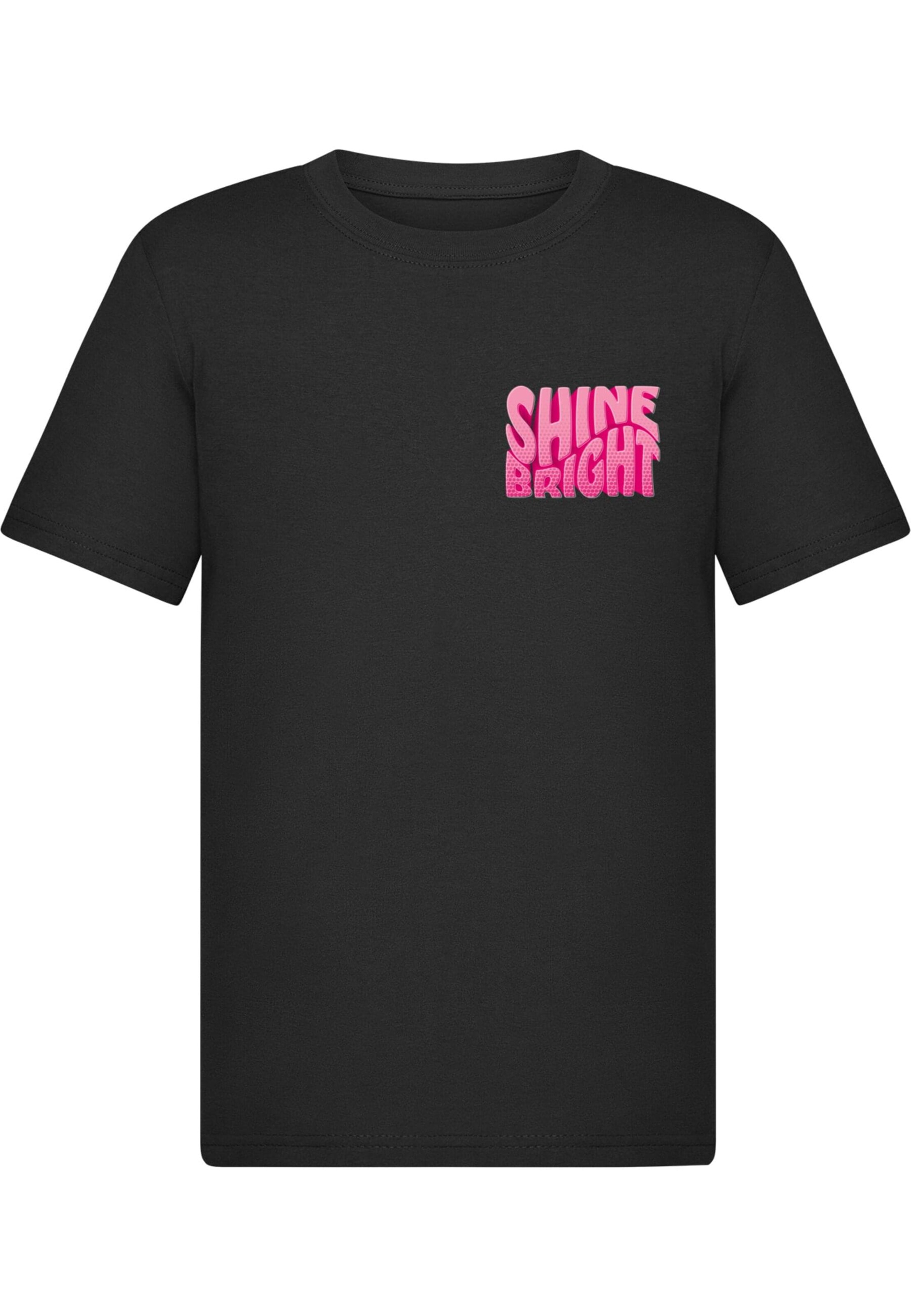 Merchcode Shirt 'Shine Bright One' in Zwart: voorkant