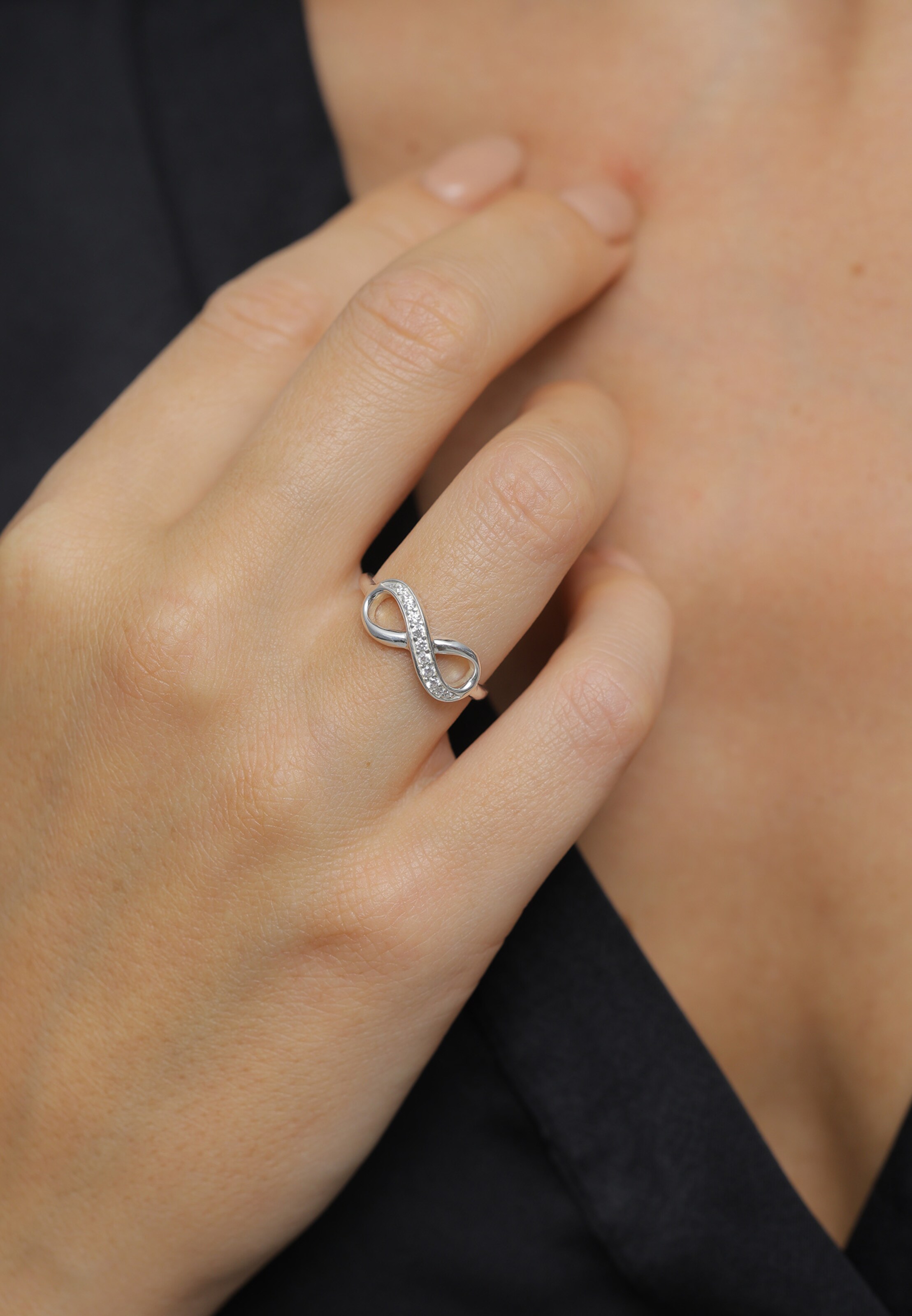 Bague 'Infinity' ELLI en argent : devant