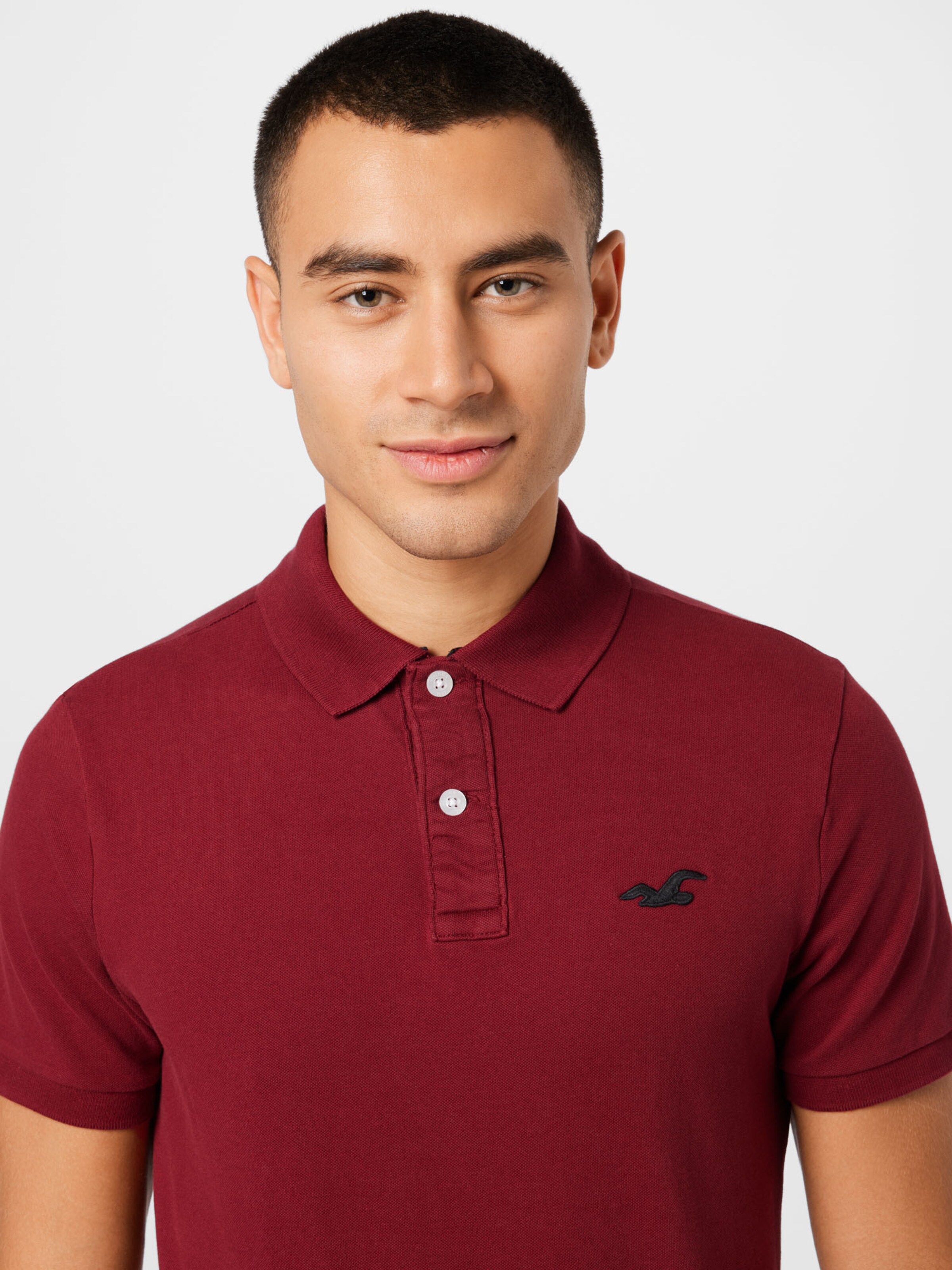 Homme T-Shirt HOLLISTER en Rouge Cerise 