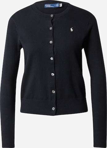 Polo Ralph Lauren Плетена жилетка в черно: отпред