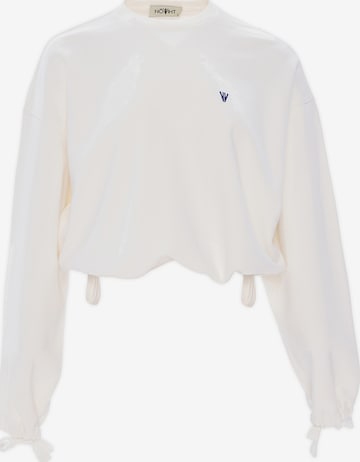 Felpa 'Zephyrine' di NOWIHT in bianco: frontale