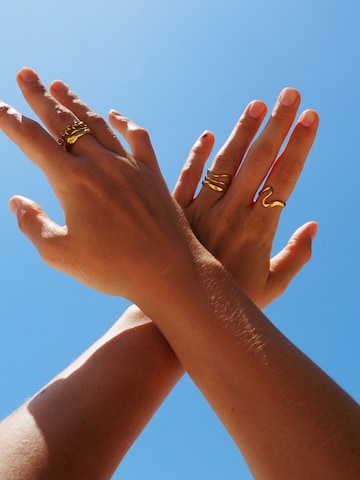 hiBALI Ring 'Bold Raw' in Gold