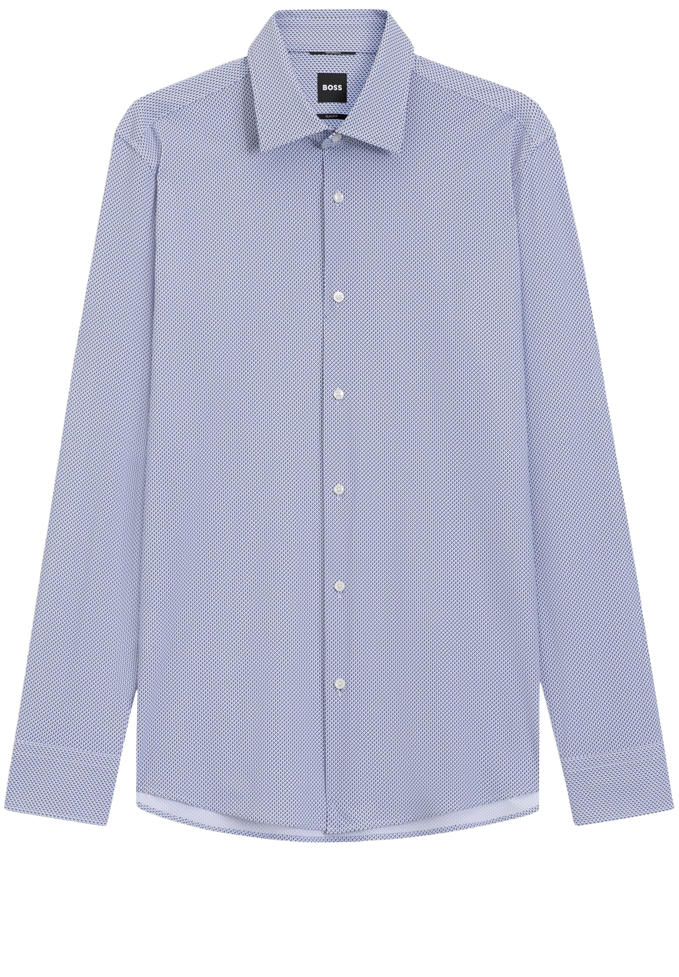 BOSS Button Up Shirt ' Hank' in Blue: front