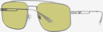Emporio Armani Солнцезащитные очки в Серебристый: спереди