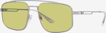 Lunettes de soleil Emporio Armani en argent : devant