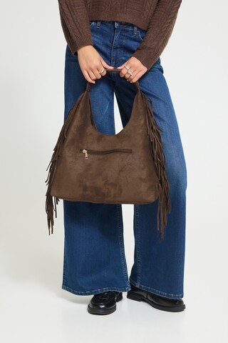 ICHI Schultertasche 'IAELBA' in Braun