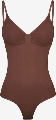 SNOCKS Shapingbody in Bruin: voorkant