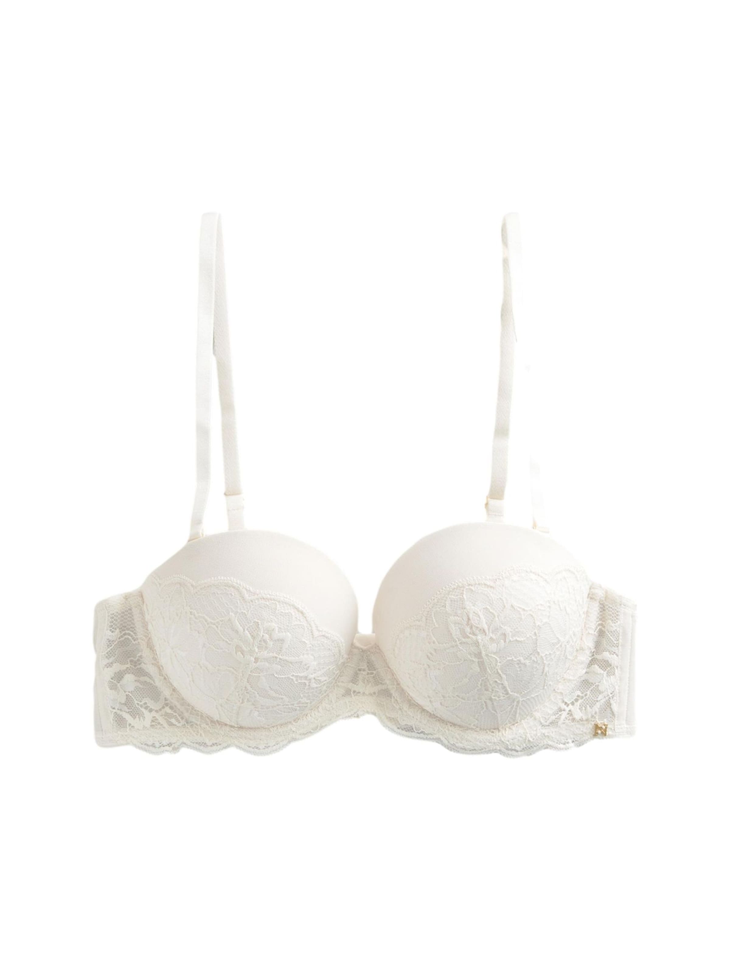 Next Push-up Rinnahoidja, värv beež: eest vaates