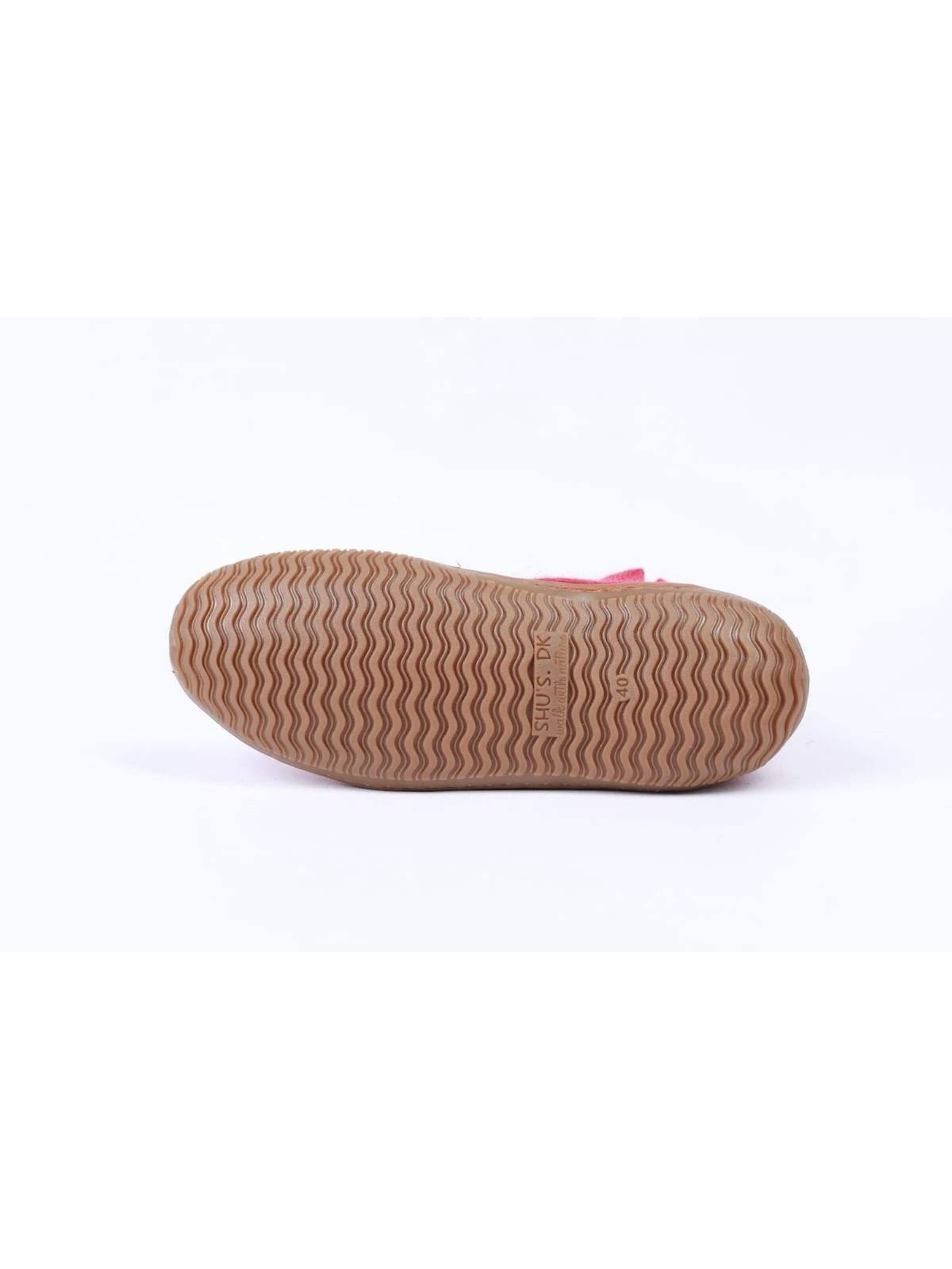 SHUS walk with nature Enkellaarsjes 'Uldstøvle (100% ren uld) m/Gummisål - Dansk Design fra SHUS' in Rood