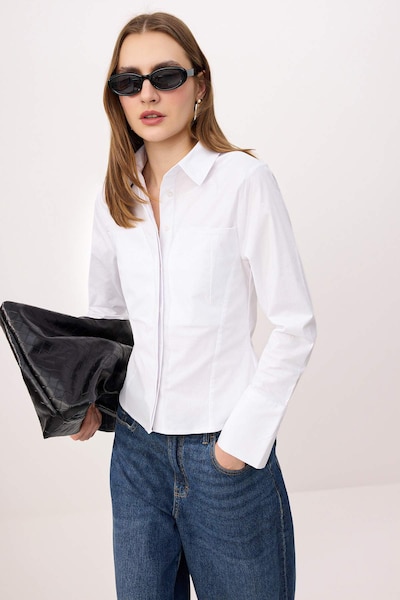 Trendyol Halenka ve velikosti XS - bílá, Produkt