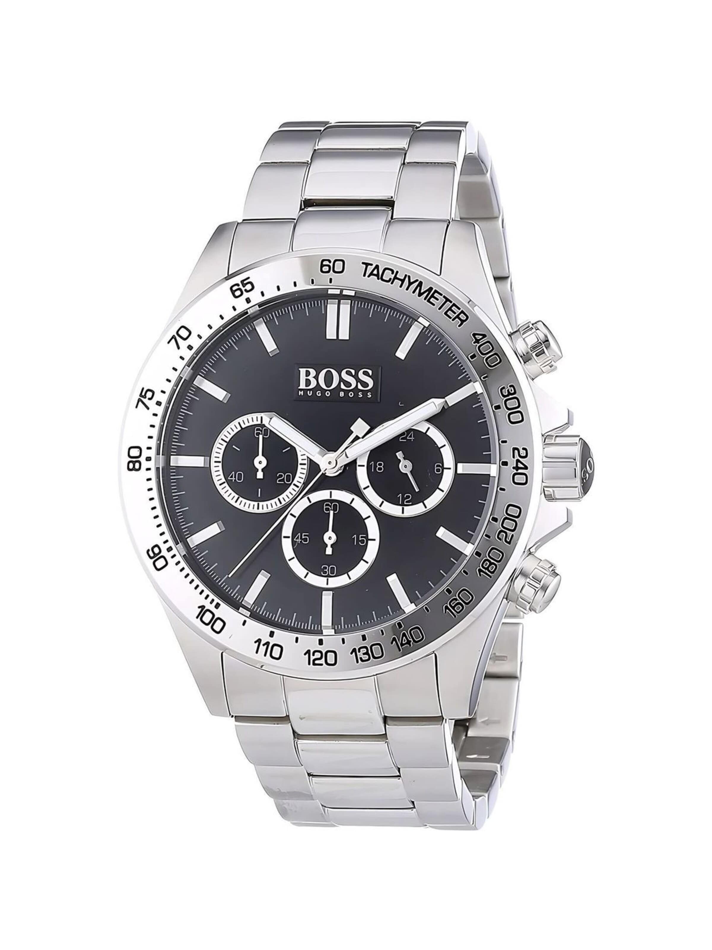 BOSS Analoguhr 'Herrenuhr HB1512965'‌‌‌‌‌‌‌‌‌‌ in Silber: Vorderseite