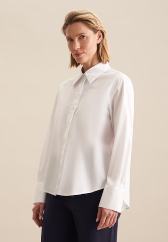 SEIDENSTICKER Blouse 'Schwarze Rose' in White: front
