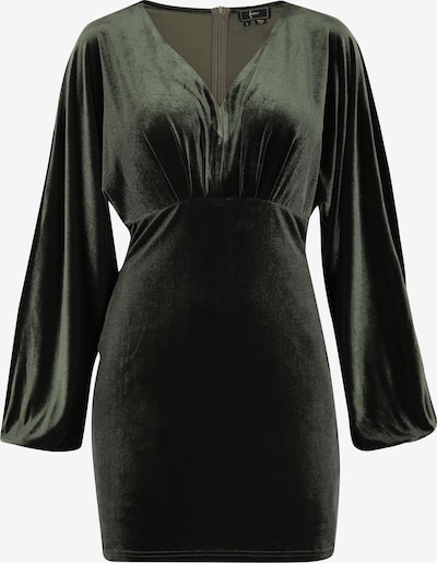 Kokteilinė suknelė iš faina, spalva – tamsiai žalia, Prekių apžvalga