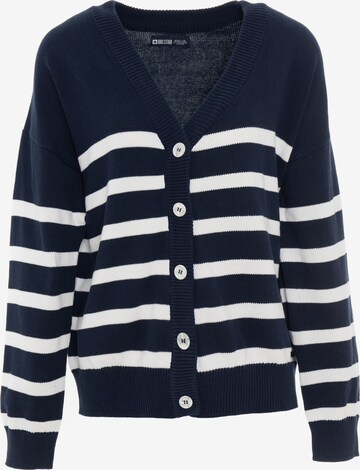 BIG STAR Knit Cardigan 'Kokokri' in Blue: front