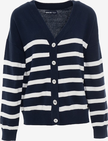 BIG STAR Knit Cardigan 'Kokokri' in Blue: front