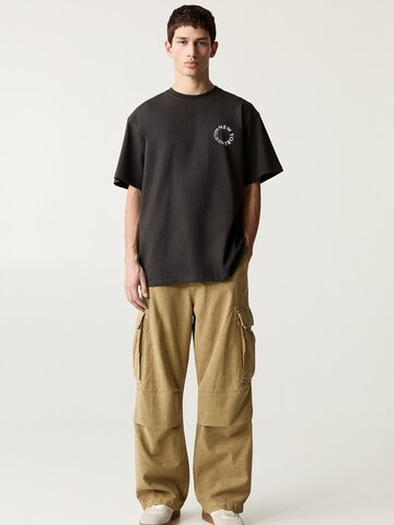 Loosefit Pantalon cargo Pull&Bear en beige