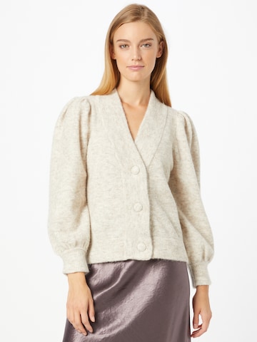 Gestuz Knit Cardigan 'Alpha' in White: front