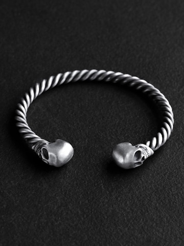 REYTEL - Pulsera 'IMMORTALITY' en plata: frente