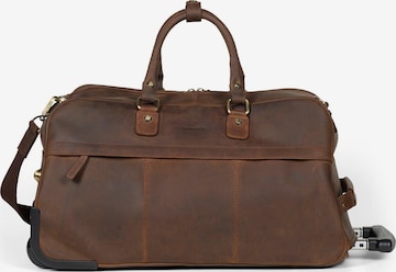 Valisette 'Duffel Trolley Bag Scott' Howard London en marron : devant