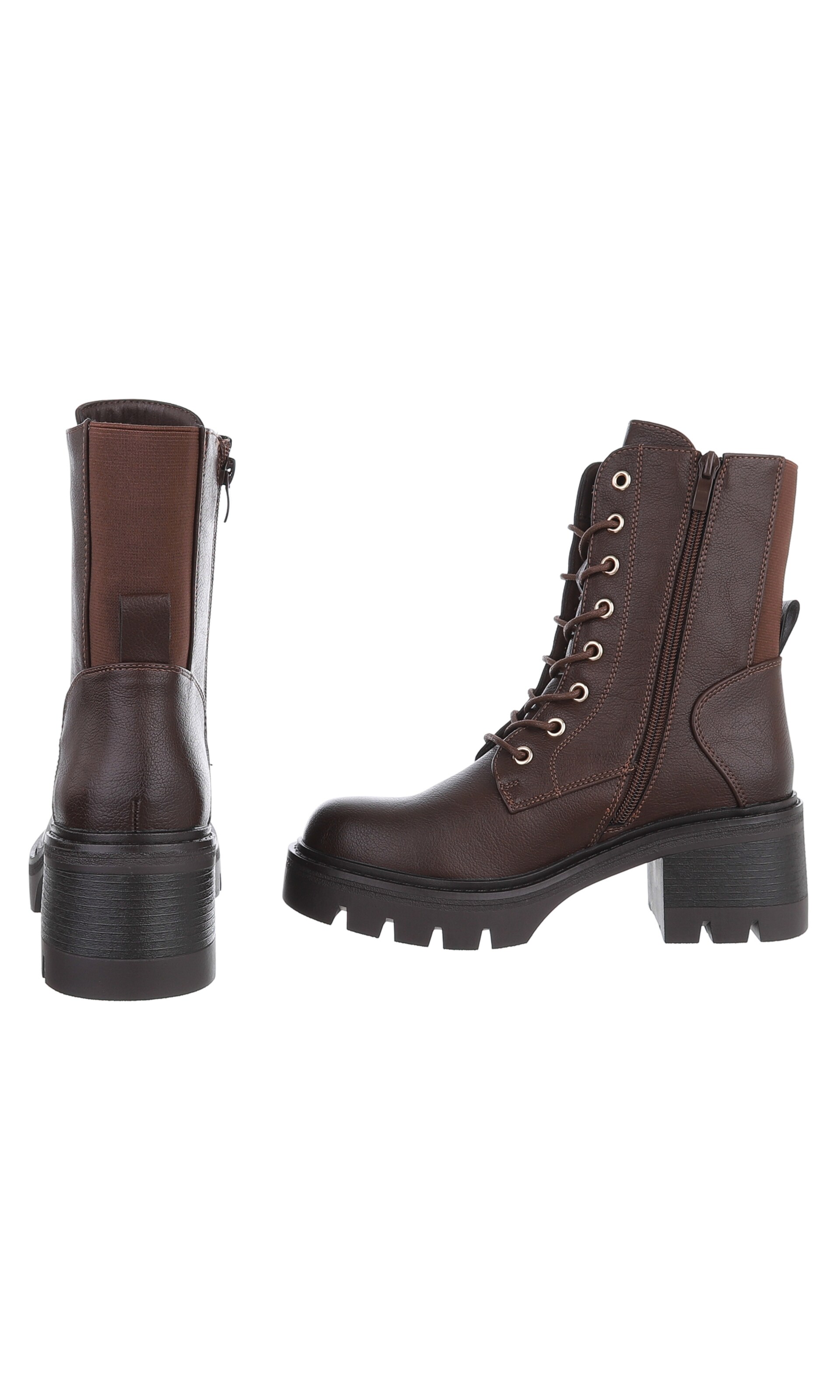 Ital-Design Stiefelette in Braun