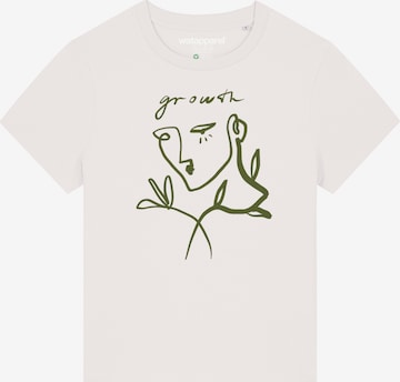 T-shirt 'Growth' Watapparel en blanc : devant