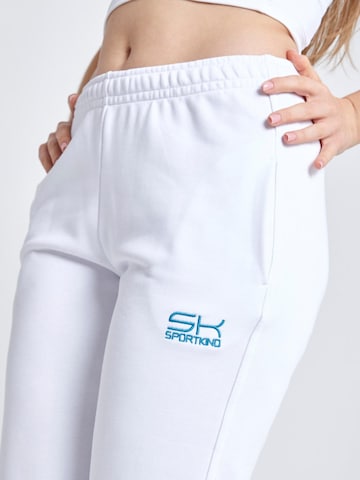 SPORTKIND Loose fit Workout Pants 'Jogginghose' in White