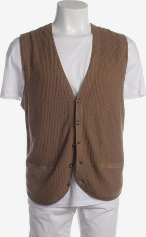 Windsor Vest in L-XL in Brown: front