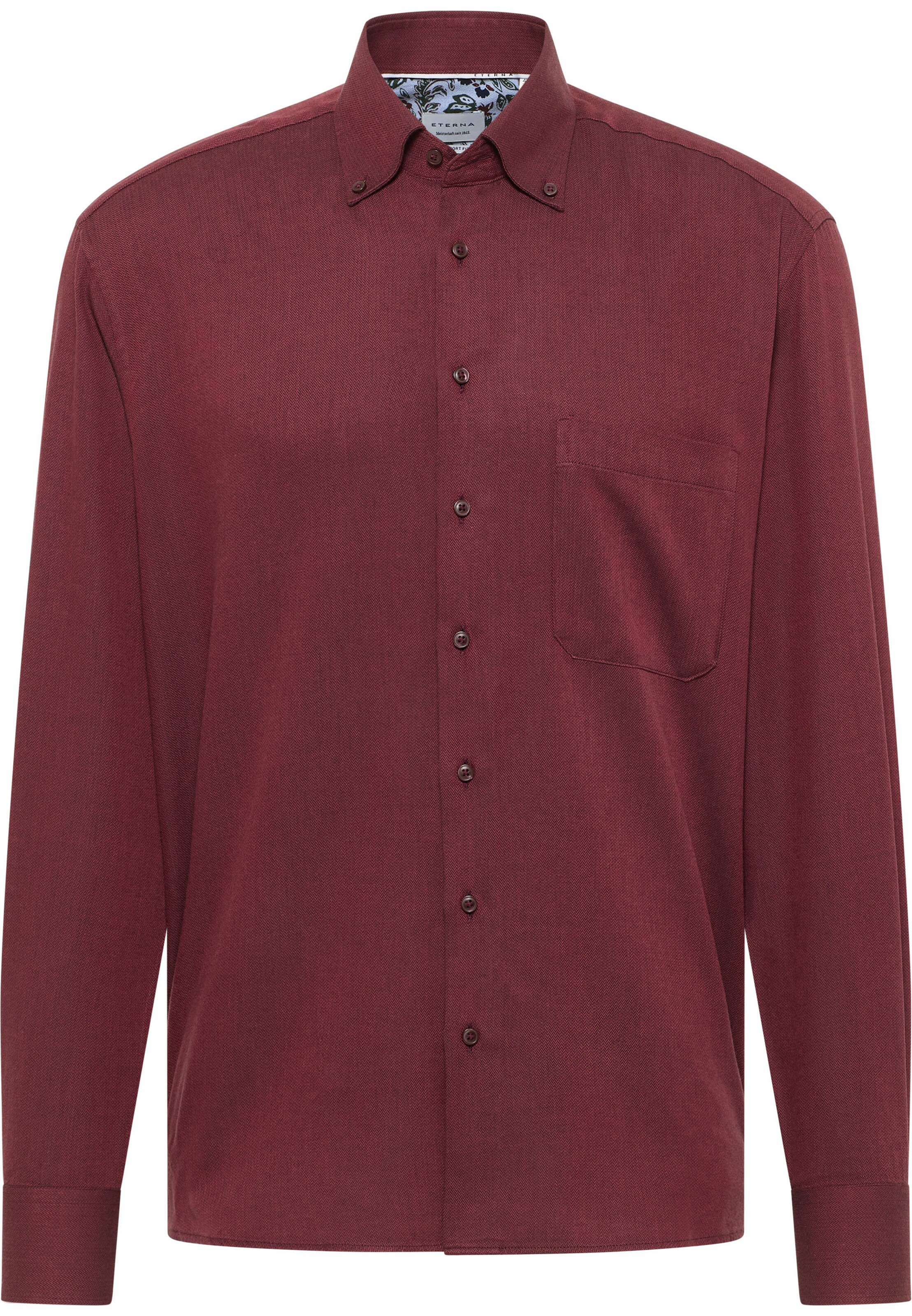 ETERNA Comfort Fit Hemd in Rot: Vorderseite